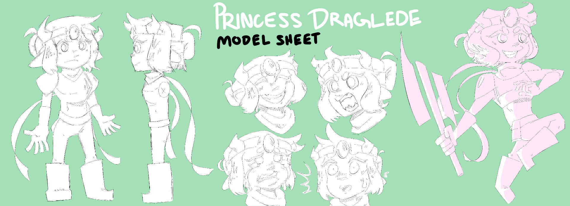 Draglede Model Sheet
